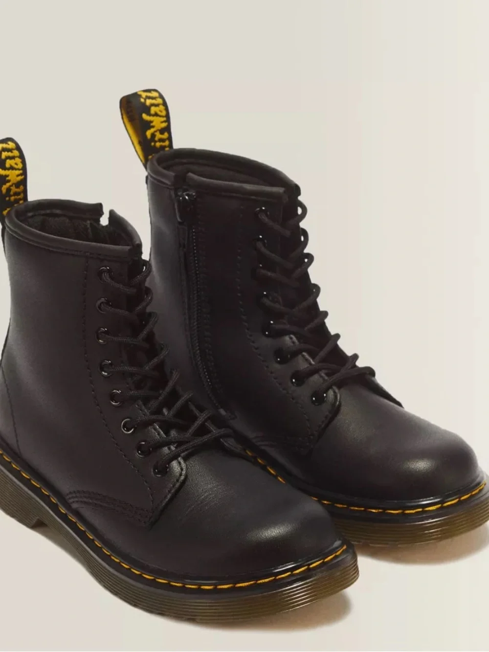 Dr. Martens Kids JUNIOR 1460 SOFTY waterproof LEATHER LACE UP BOOTS size 13